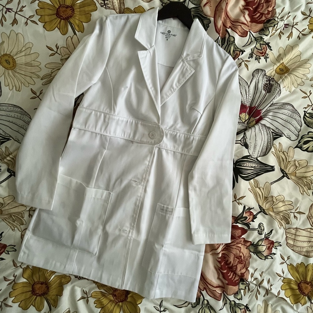 Women’s White Med Couture Lab Coat